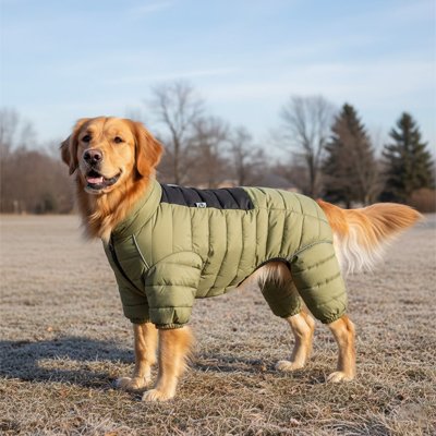 Manteau pas cher pour Chien imperméable constant vert
