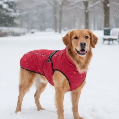 Manteau pour Chien rouge dehors des neiges 