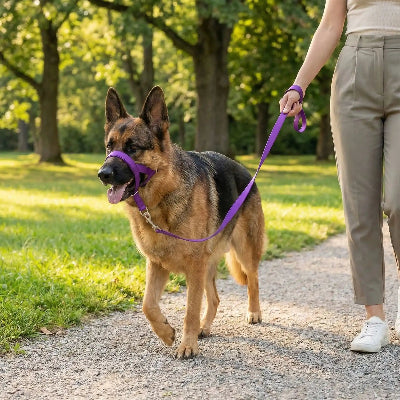 museliere berger australien respirante doux securitaire violet balade maitre