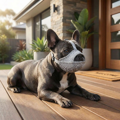 muselière bouledogue francais confort et fierté
 couche maison
