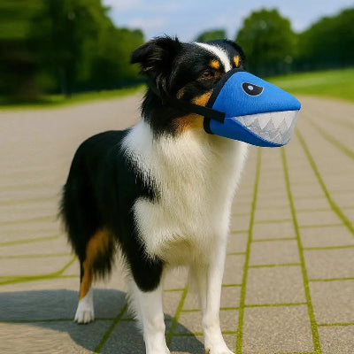 muselière pour petit chien style et liberté bleu