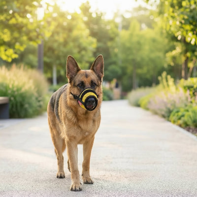 muselière pour chiot protection morsure chien balade