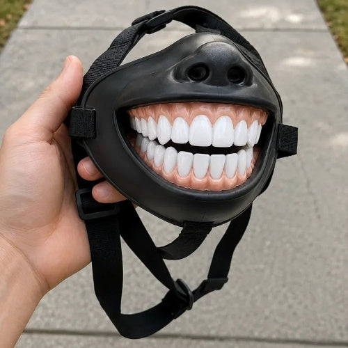muselière  yorkshire souriant  noir