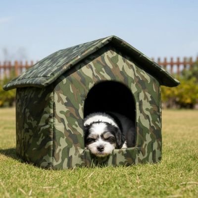 Niche pour Chien extérieur Résistante Intempéries chien couché 