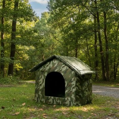 Niche pour Chien extérieur Résistante Intempéries forêt 