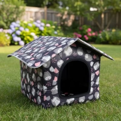 Niche pour chien extérieur sécurité absolue pelouse été 