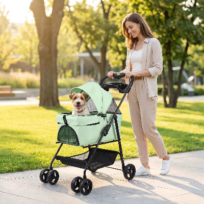 poussettes pour chiens portable et durable maître balade