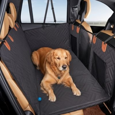 Protection voiture chien​ noir grand et confortable 