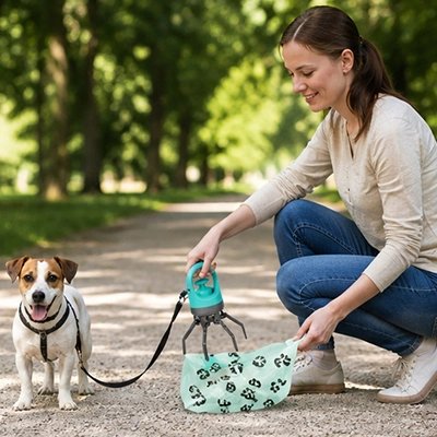 Ramasse crotte chien​ vert