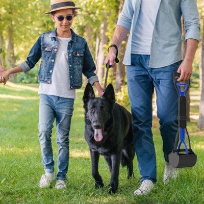 ramasse crottes pour chien praticlean
 bleu pliable main maitre chien enfant