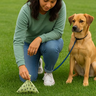 sac a crotte biodegradables eco Ccnin maitre ramasse chien a cote