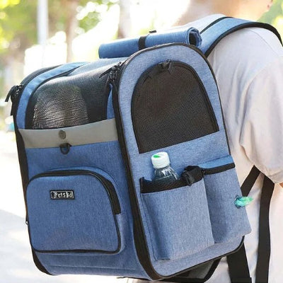 Sac a dos chien conforme et sécurisant bleu