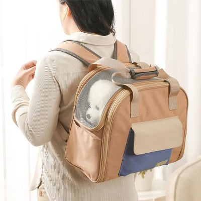 Sac a dos chien résistant et fiable khaki dos maitre