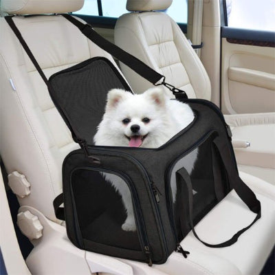 Sac a dos chien sécurité et résistant noir auto