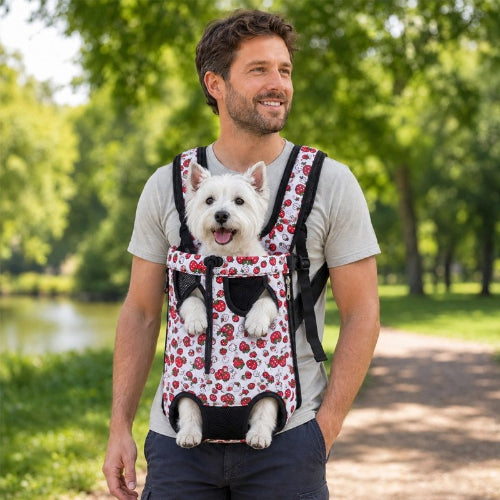 Sac a dos chiens cherry mis à niveau  maître se promène mains libres 