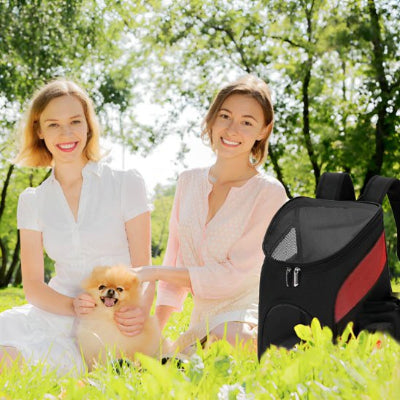 Sac a dos pour chien force et résistance chien entre deux filles son sac a cote