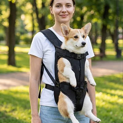 Sac de transport pour Chien avec son maître 