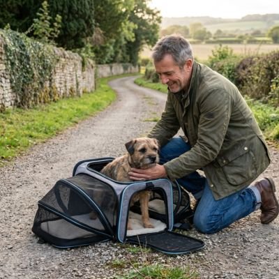 Sac de transport pour Chien bleu petit chien