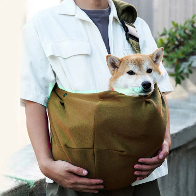 sac de transport pour chien élégant efficace vert maitre
