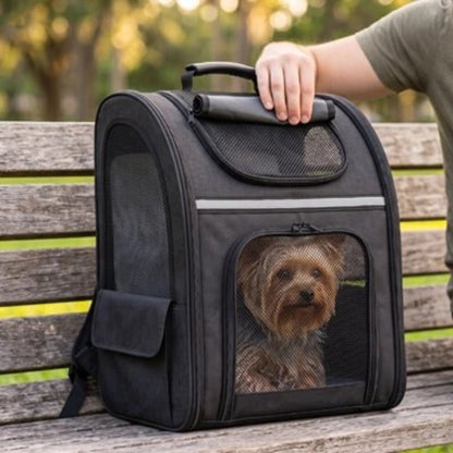 Sac de transport pour Chien noir un chien sur bank