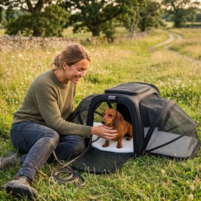 Sac de transport pour Chien noir 
