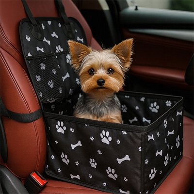 Siege auto chien noir durable petit chien