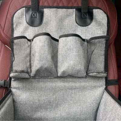 Siege auto pour chien gris résistant ajusté 